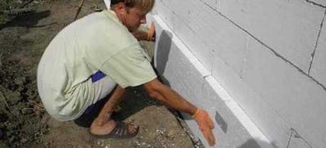 Утепление фундамента пенопластом и другими материалами