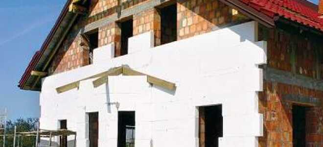 Утепление пенополистиролом стен дома