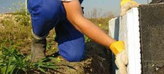 Утепление фундамента снаружи